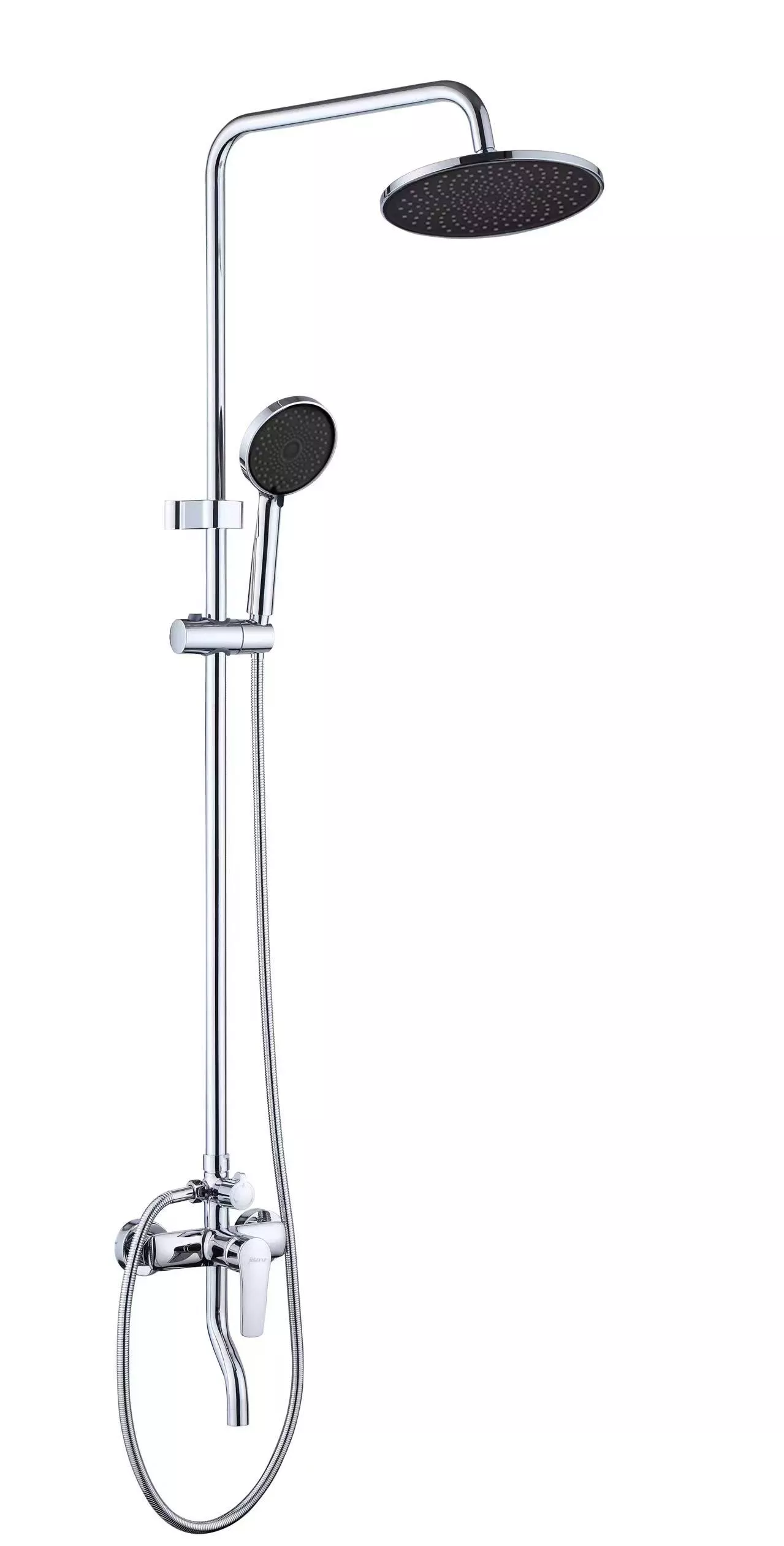 Hidden shower faucet