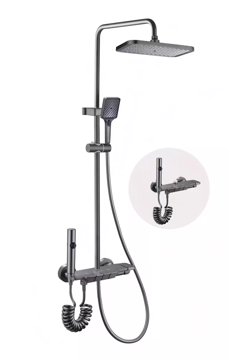 Piano key shower set