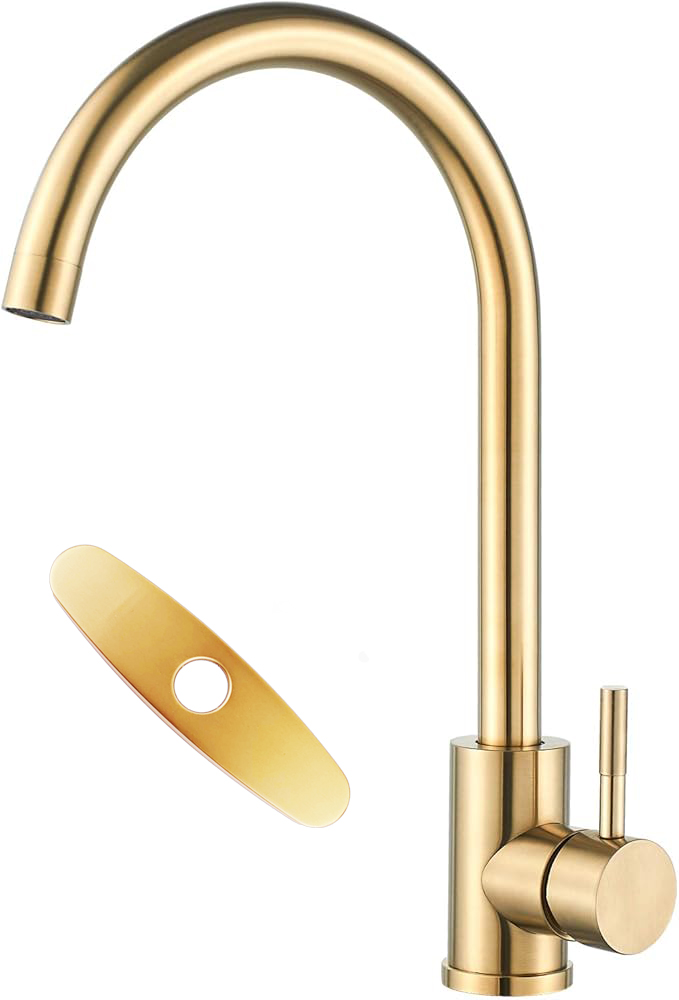 Brushed gold 304 vegetable basin faucet
