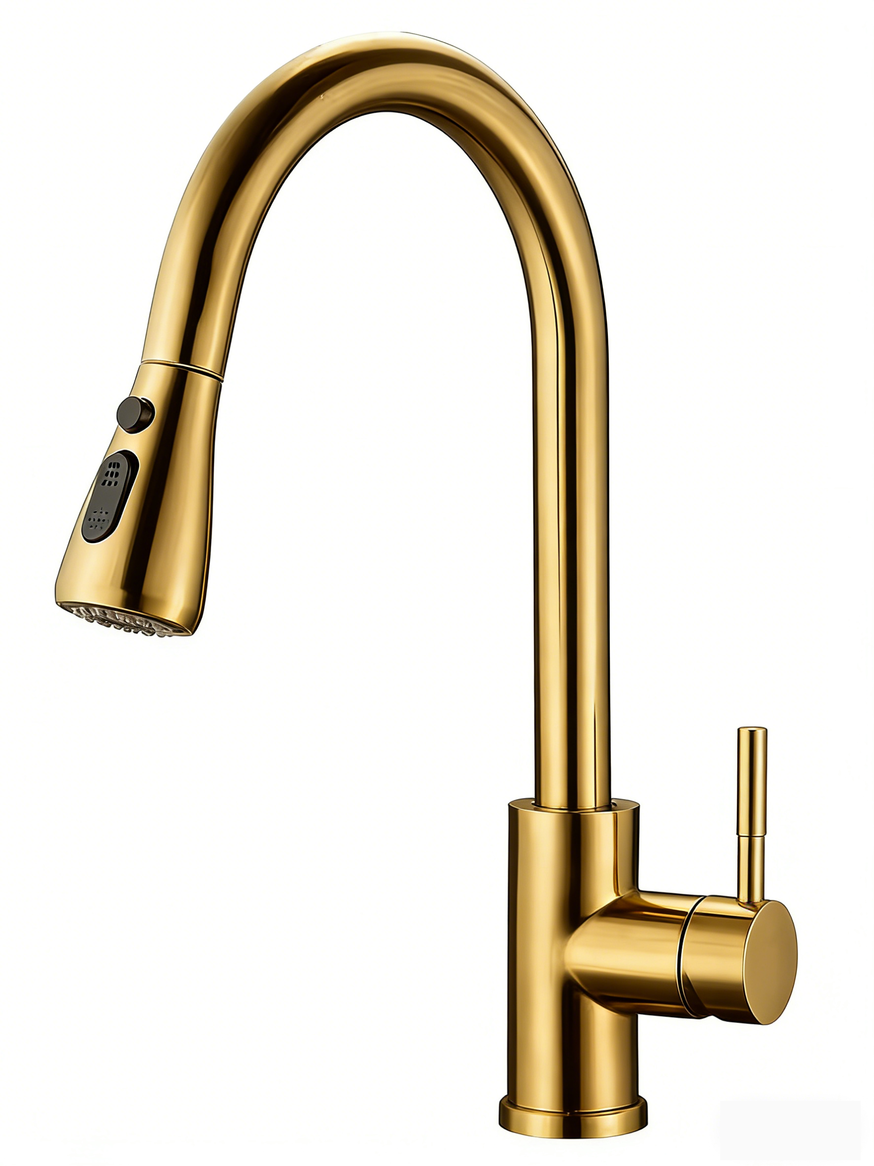 304 brushed gold pull-out faucet2