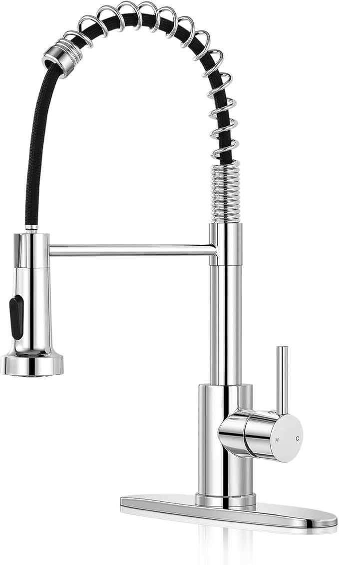 Electroplated 304 spring faucet