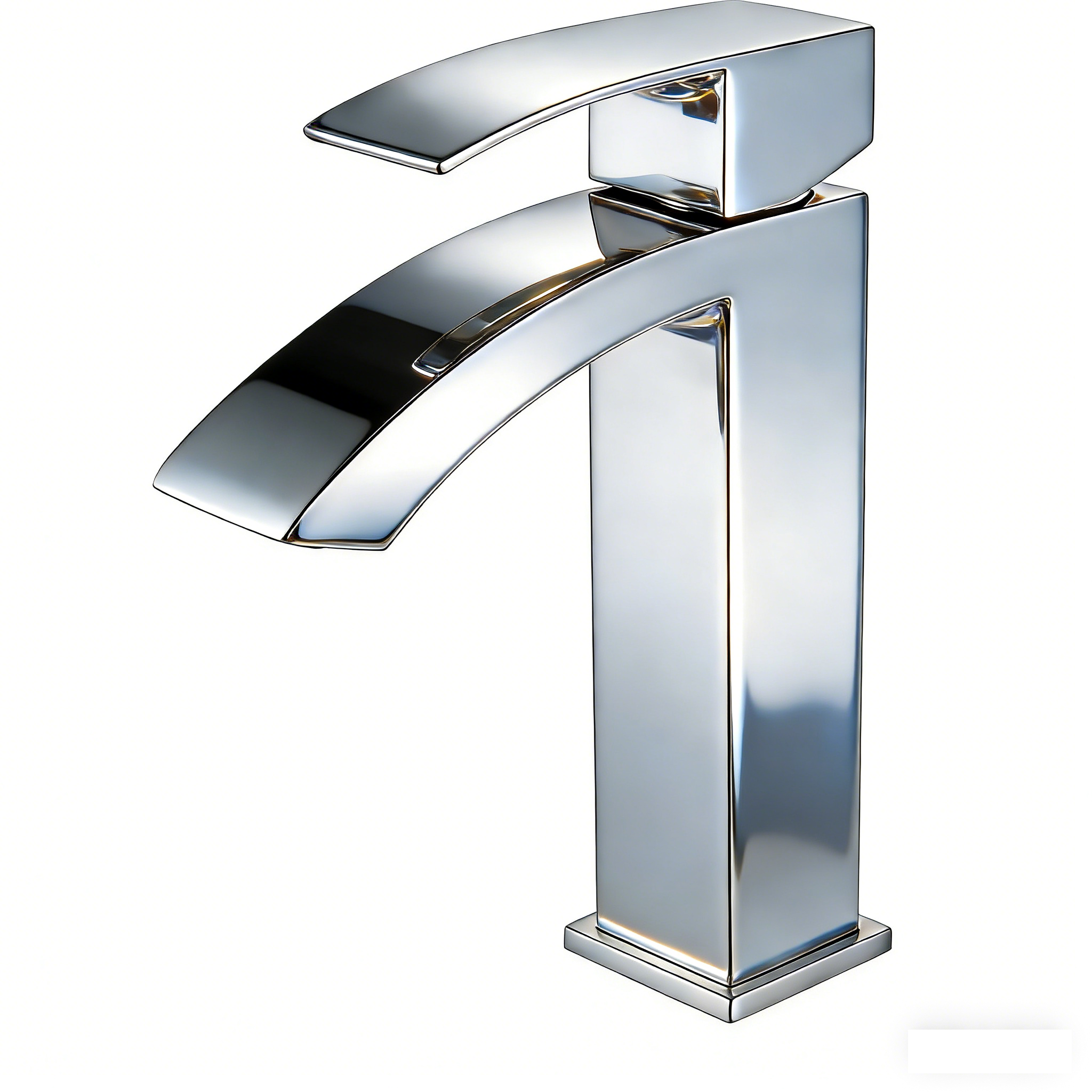 Electroplated sickle faucet2