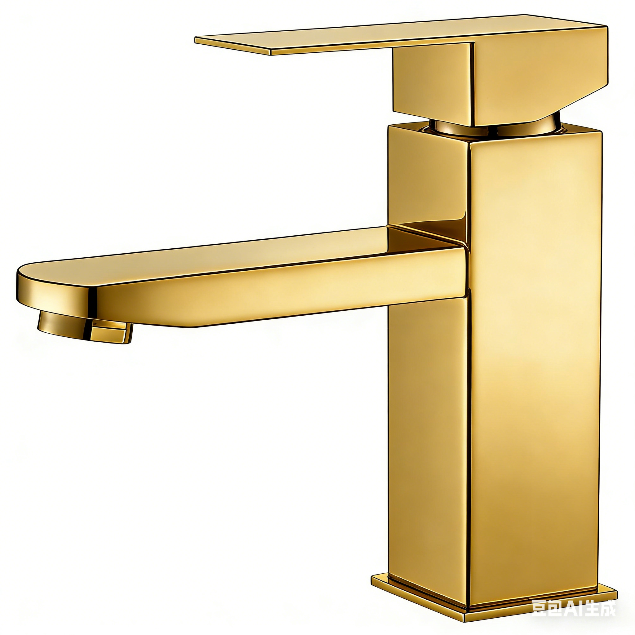 Golden square dragon head